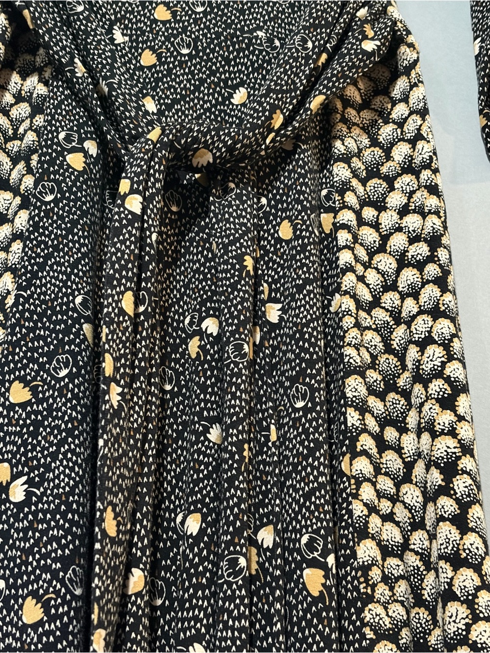 BODEN Anna Hotchpotch Floral Print Belted Jersey Midi Dress Size 4 - Picture 5 of 12